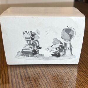 DEPARTMENT 56 "CHARTING SANTA'S COURSE" Set of 2